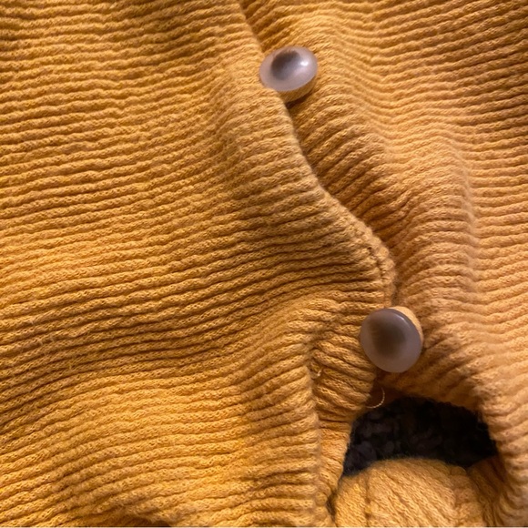 Madewell Yellow Ribbed Tie Front Blouse - Picture 7 of 7